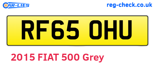 RF65OHU are the vehicle registration plates.