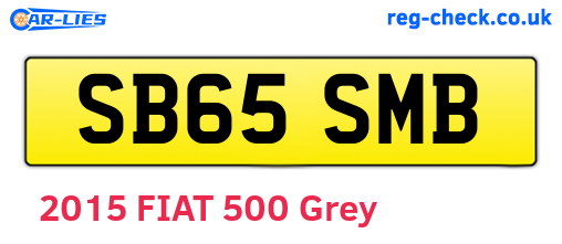 SB65SMB are the vehicle registration plates.
