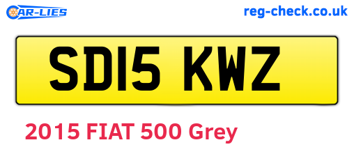 SD15KWZ are the vehicle registration plates.