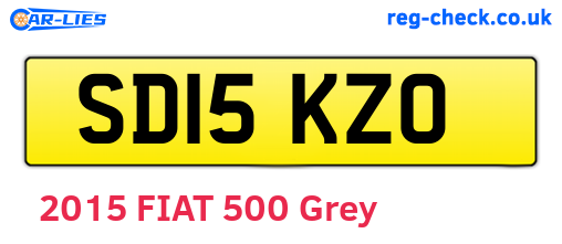 SD15KZO are the vehicle registration plates.