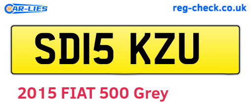 SD15KZU are the vehicle registration plates.
