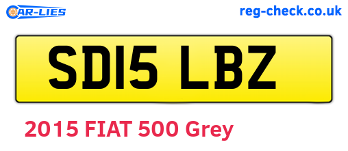 SD15LBZ are the vehicle registration plates.