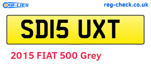 SD15UXT are the vehicle registration plates.