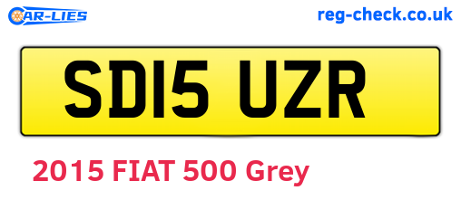 SD15UZR are the vehicle registration plates.