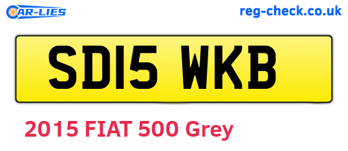 SD15WKB are the vehicle registration plates.