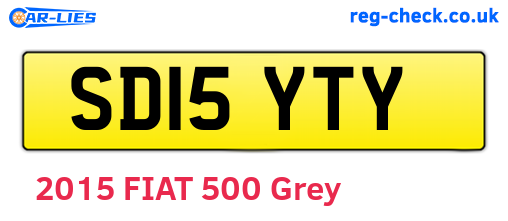 SD15YTY are the vehicle registration plates.