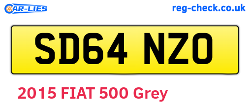 SD64NZO are the vehicle registration plates.