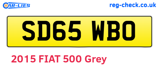 SD65WBO are the vehicle registration plates.