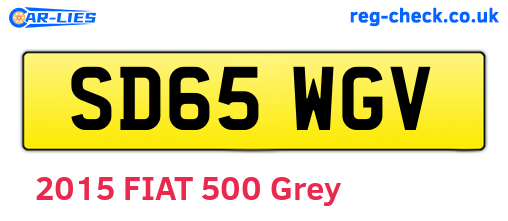 SD65WGV are the vehicle registration plates.