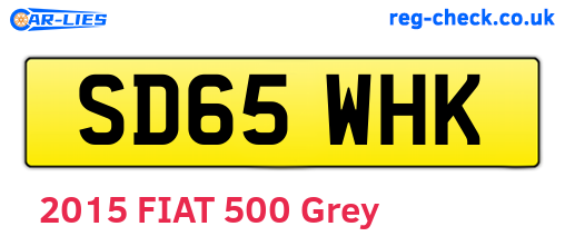 SD65WHK are the vehicle registration plates.