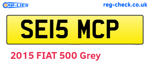 SE15MCP are the vehicle registration plates.