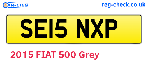 SE15NXP are the vehicle registration plates.