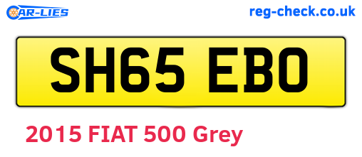 SH65EBO are the vehicle registration plates.