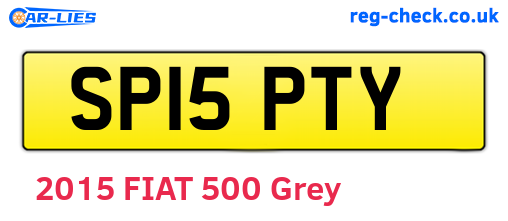 SP15PTY are the vehicle registration plates.