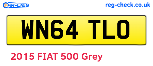 WN64TLO are the vehicle registration plates.