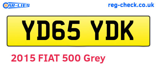 YD65YDK are the vehicle registration plates.