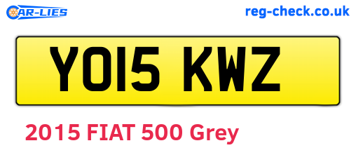 YO15KWZ are the vehicle registration plates.
