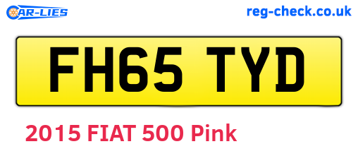 FH65TYD are the vehicle registration plates.