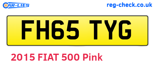FH65TYG are the vehicle registration plates.
