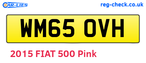 WM65OVH are the vehicle registration plates.