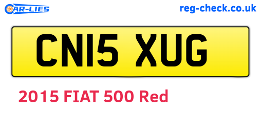 CN15XUG are the vehicle registration plates.