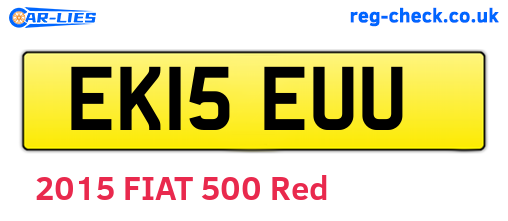 EK15EUU are the vehicle registration plates.