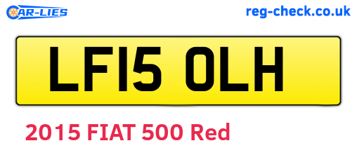 LF15OLH are the vehicle registration plates.