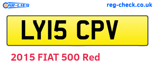 LY15CPV are the vehicle registration plates.