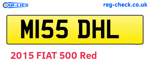 M155DHL are the vehicle registration plates.