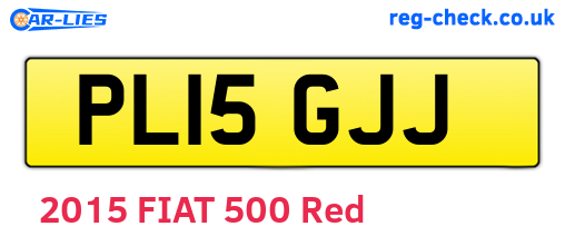 PL15GJJ are the vehicle registration plates.
