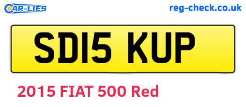 SD15KUP are the vehicle registration plates.