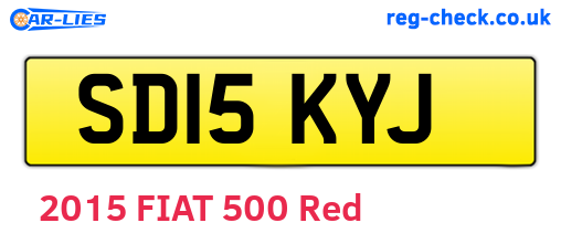SD15KYJ are the vehicle registration plates.