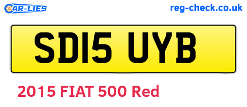 SD15UYB are the vehicle registration plates.