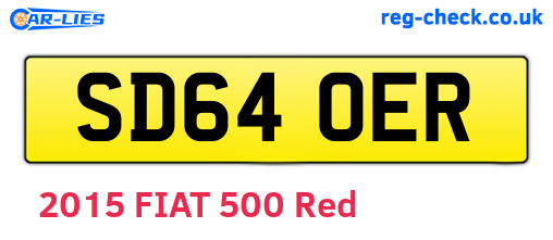 SD64OER are the vehicle registration plates.