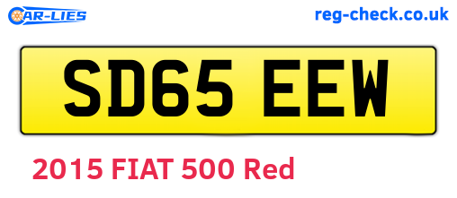 SD65EEW are the vehicle registration plates.