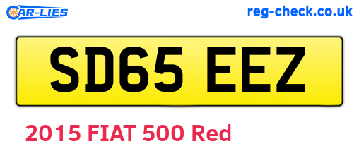 SD65EEZ are the vehicle registration plates.