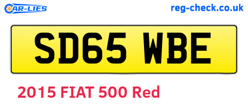 SD65WBE are the vehicle registration plates.
