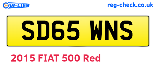 SD65WNS are the vehicle registration plates.