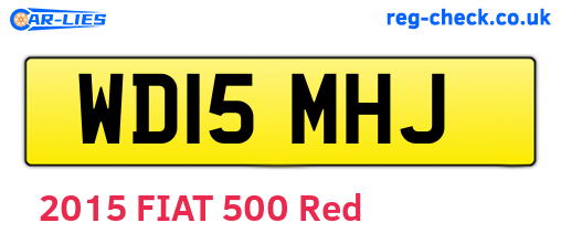 WD15MHJ are the vehicle registration plates.