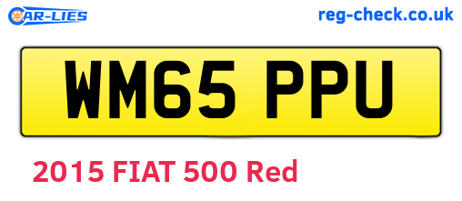 WM65PPU are the vehicle registration plates.
