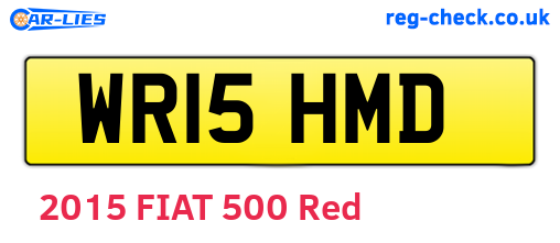 WR15HMD are the vehicle registration plates.