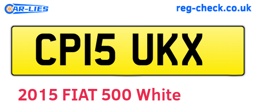 CP15UKX are the vehicle registration plates.