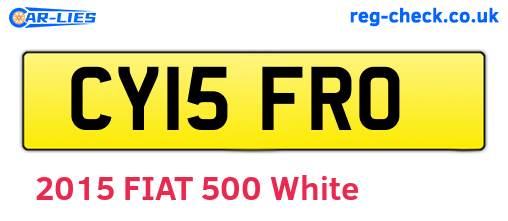 CY15FRO are the vehicle registration plates.