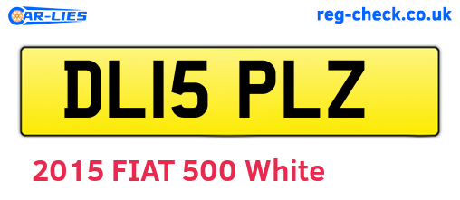 DL15PLZ are the vehicle registration plates.