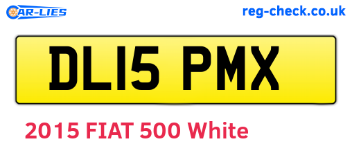 DL15PMX are the vehicle registration plates.