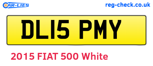 DL15PMY are the vehicle registration plates.