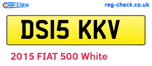 DS15KKV are the vehicle registration plates.