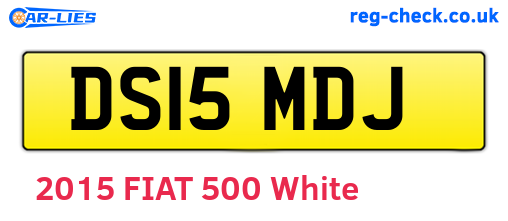 DS15MDJ are the vehicle registration plates.