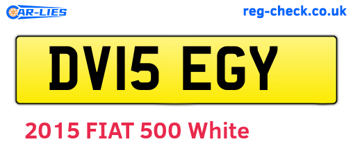 DV15EGY are the vehicle registration plates.