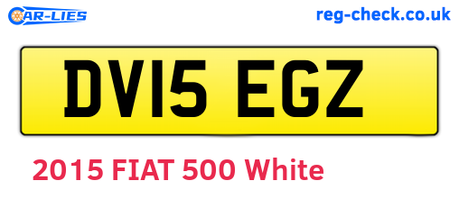 DV15EGZ are the vehicle registration plates.